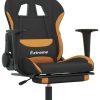 vidaXL Gaming-Stuhl mit Fußstütze Stoff (3143722-3143732) Thalia vidaXL Gaming-Stuhl mit Fußstütze Stoff (3143722-3143732)schwarz/orange (3143727)