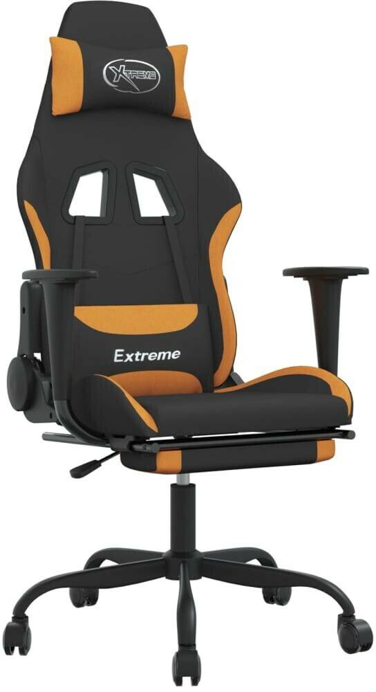 vidaXL Gaming-Stuhl mit Fußstütze Stoff (3143722-3143732) Thalia vidaXL Gaming-Stuhl mit Fußstütze Stoff (3143722-3143732)schwarz/orange (3143727)