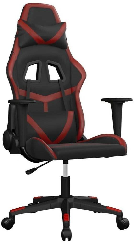 vidaXL Gaming-Stuhl mit Massagefunktion Kunstleder (345423-345433) Thalia vidaXL Gaming-Stuhl mit Massagefunktion Kunstleder (345423-345433)schwarz/weinrot (345430)